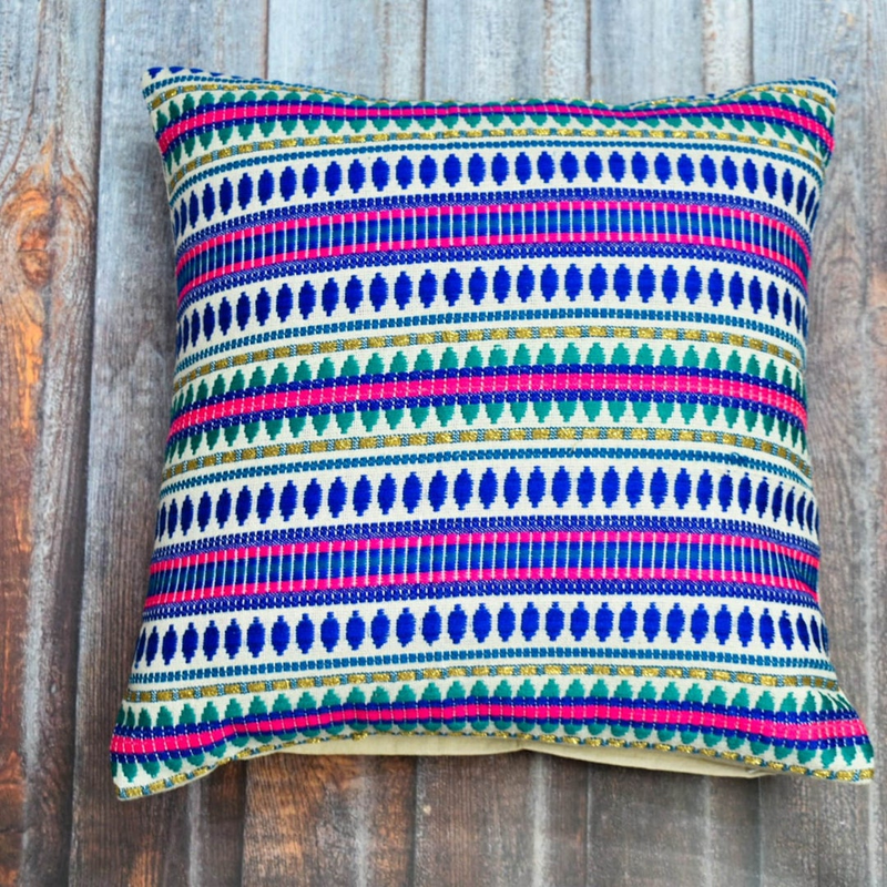 Boho Pillow Cover Decorative Pillow / Cotton Hand Woven Cushion Cover/ set of 2